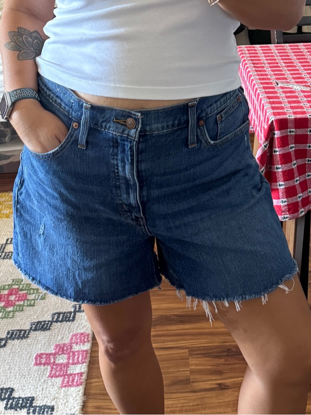 Madewell Women’s High Rise Denim Shorts Size 31 Jorts Classic Relaxed